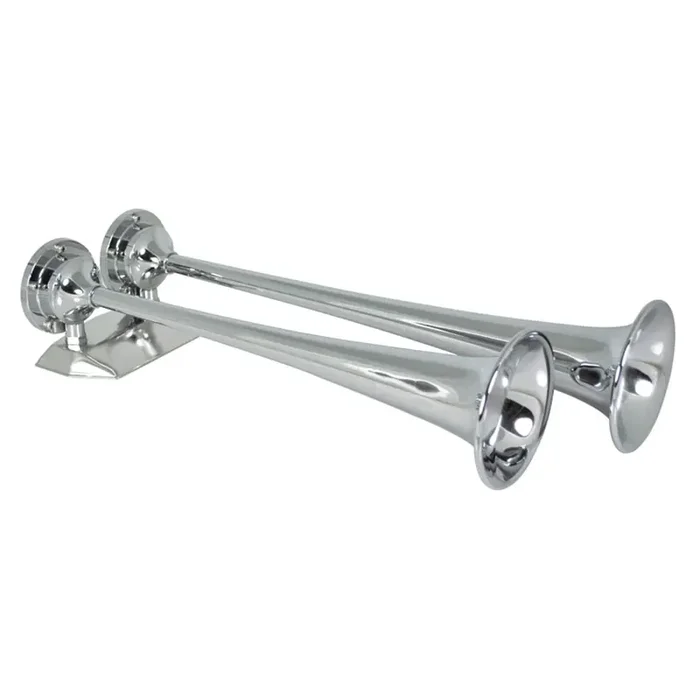 12V Chrome Plated Dual Trumpet Air Horn