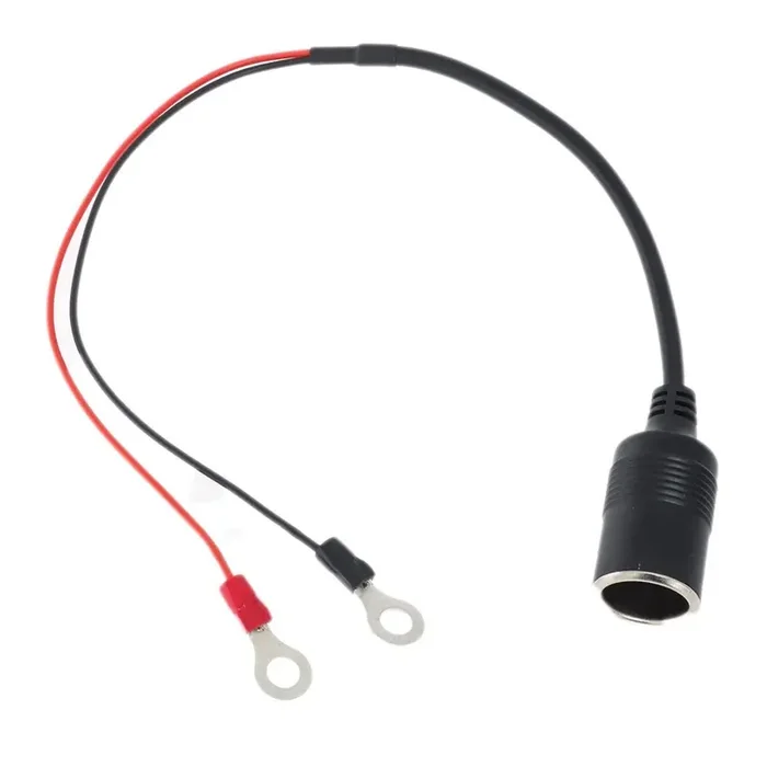 15A Cigarette Socket to 8mm Eye Terminal Adaptor