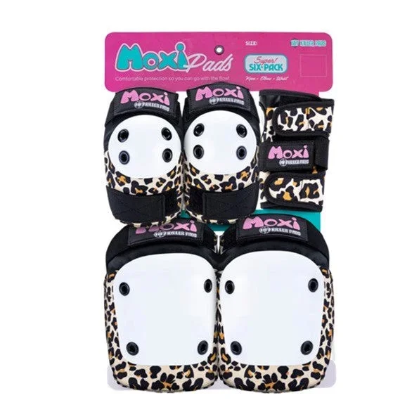 187 Moxi Skates Junior Padding Set Wild Leopard