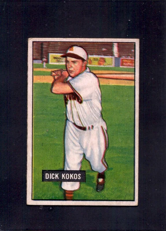 1951 Dick Kokos Bowman #68 Browns Baseball Card