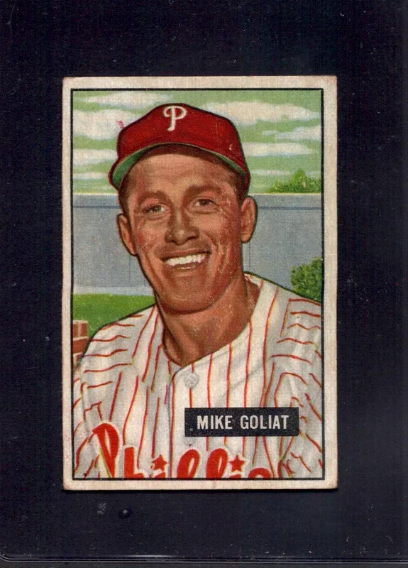 1951 Mike Goliat Bowman #77 Phillies Baseball Card