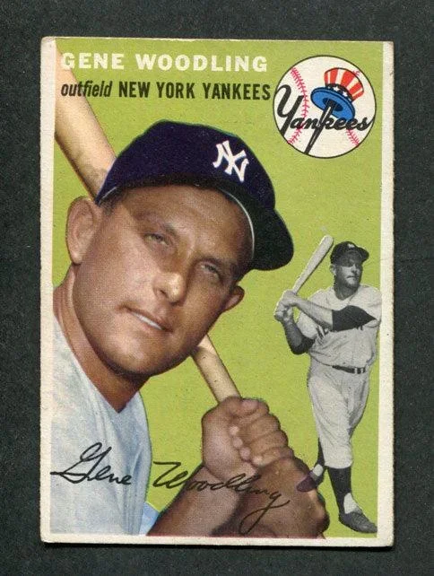 1954 Topps #101 Gene Woodling New York Yankees Baseball Card