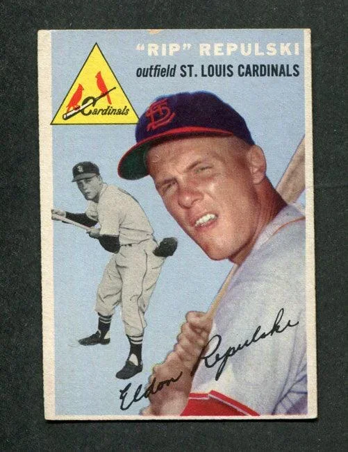 1954 Topps #115 Eldon “RIP” Repulski St. Louis Cardinals Baseball Card