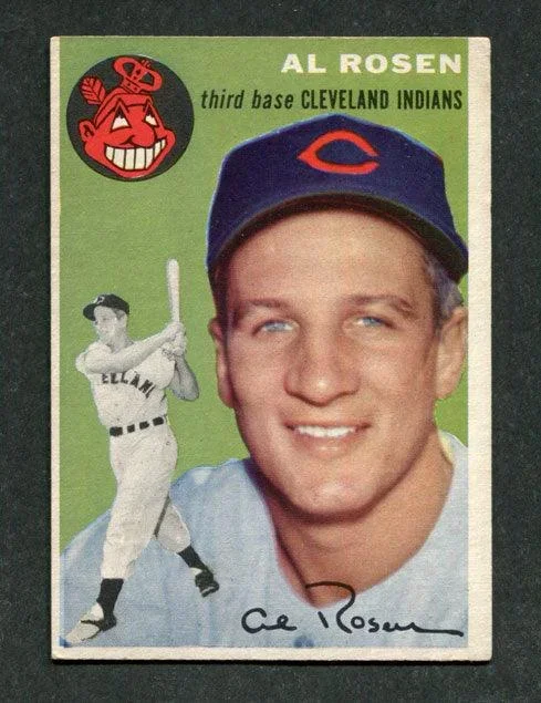 1954 Topps #15 Al Rosen Cleveland Indians Baseball Card