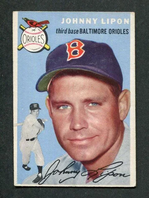 1954 Topps #19 Johnny Lipon Baltimore Orioles Baseball Card