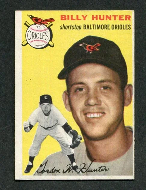 1954 Topps #48 Billy Hunter Baltimore Orioles Baseball Card