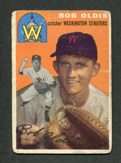1954 Topps #91 Bob Oldis Washington Senators Baseball Card