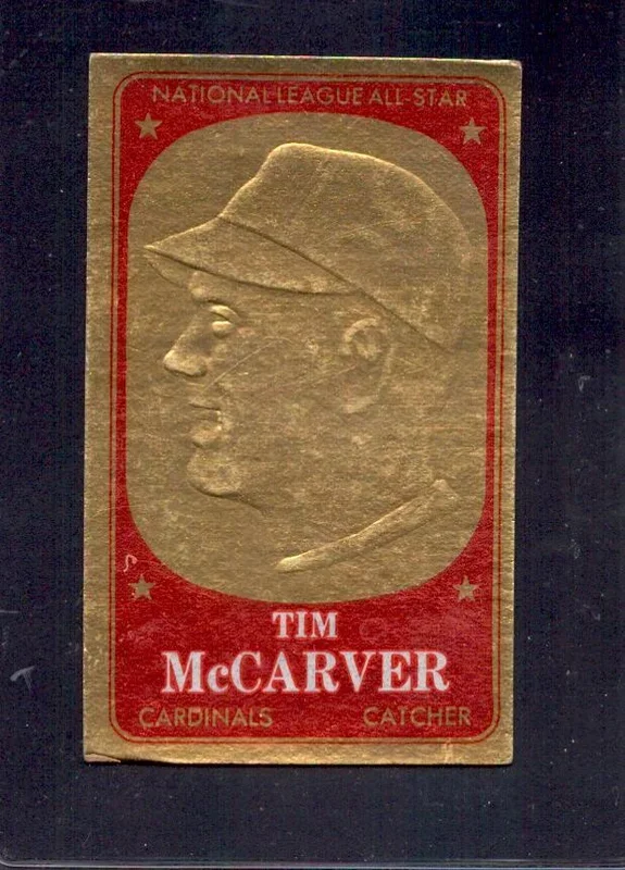 1965 Topps Embossed #7 Tim McCarver Baseball Card
