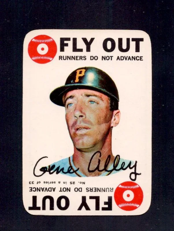 1968 Gene Alley Topps Game #25 Pirates Baseball Card