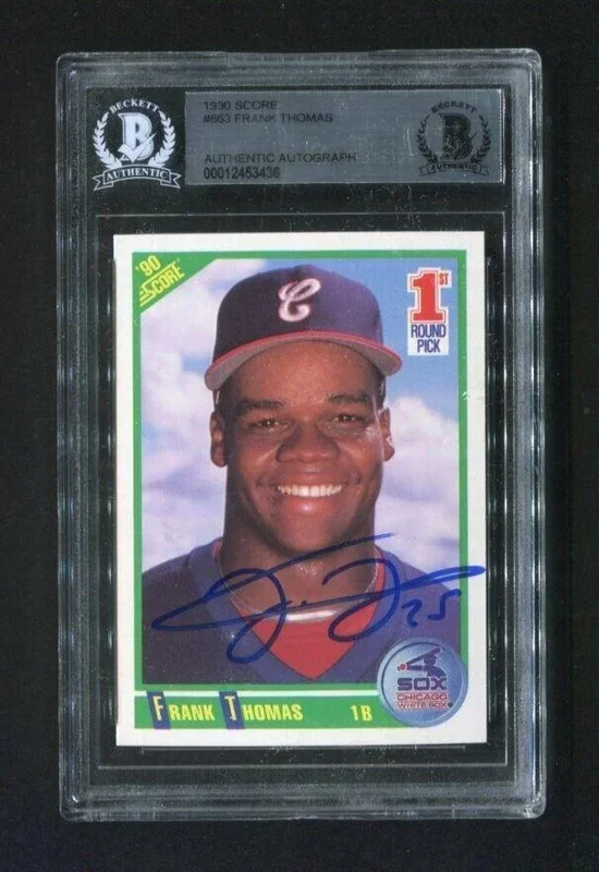 1990 Score Frank Thomas #663 BGS Rookie Baseball Card