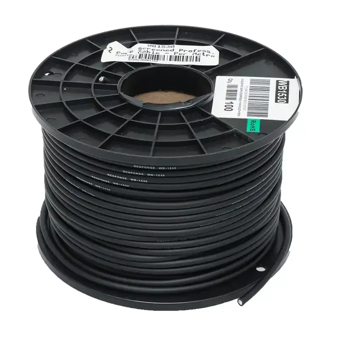 2 Core Screened Professional Microphone Cable – Per Metre