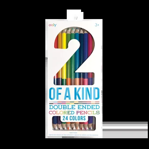 2 Of A Kind Double-Ended Colored Pencils – Set of 12