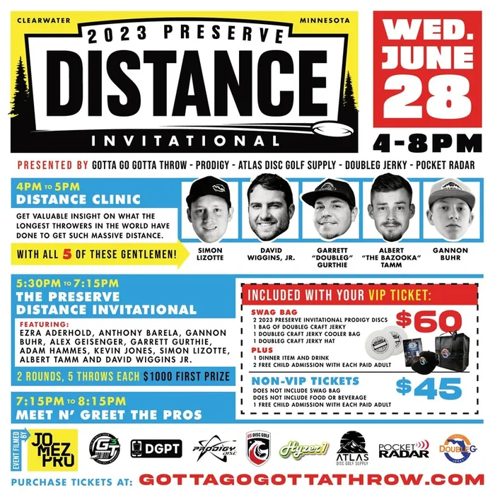 2023 Preserve Distance Invitational Spectator Pass 06/28/23