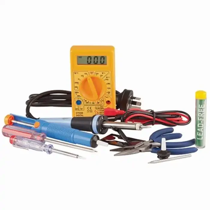 25W Soldering Iron Starter Kit with DMM