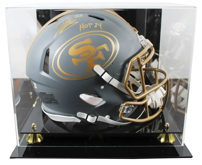 49ers Patrick Willis “HOF 24” Signed Slate F/S Speed Proline Helmet BAS Witness