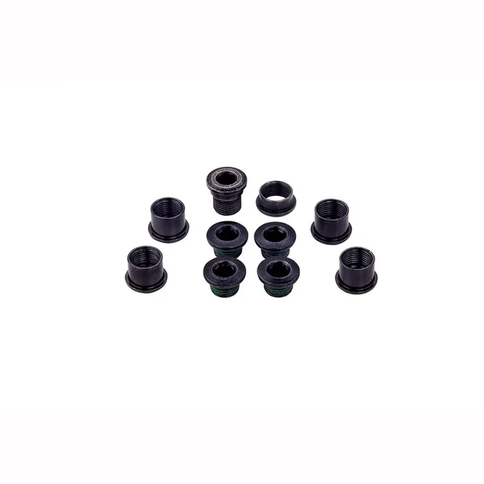 5-Arm Hidden Bolt Road Crank Chain Ring Bolt Kit 1x Crankset Steel BLK
