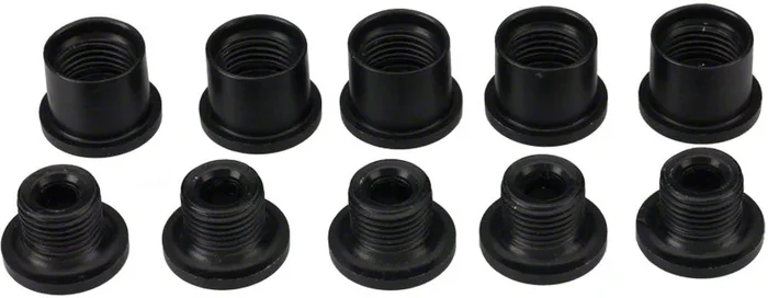8mm Double Chainring Dual Hex BLK Alloy Chainring Bolts Set