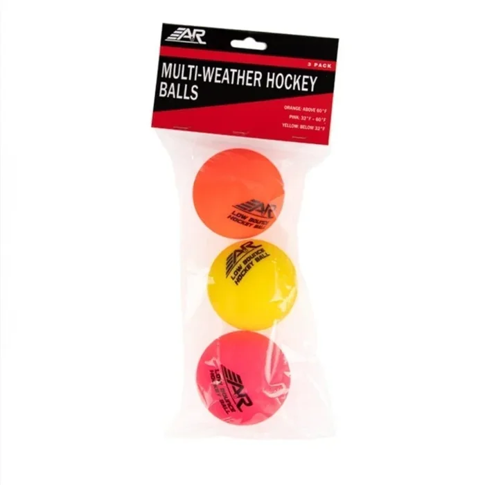 A&R Multi Weather Hockey Balls – 3 Pack