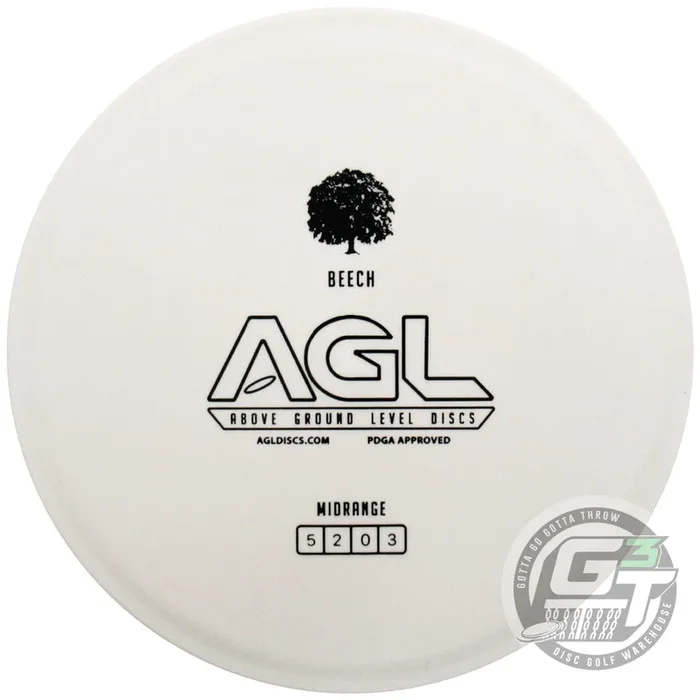Above Ground Level Glow Woodland Beech Midrange Golf Disc