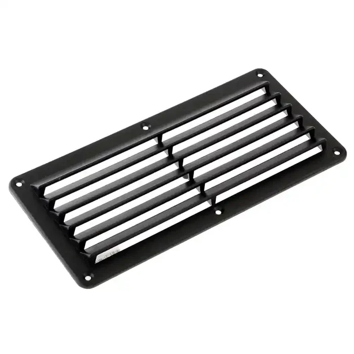 Abs Louvre Vent 261 x 125mm Black