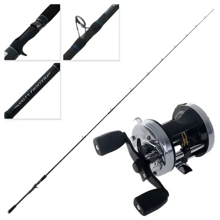 Abu Garcia Ambassadeur C3 6500 and 702MHOH Salty Fighter Origin Baitcasting Combo 7ft 6-10kg 2pc