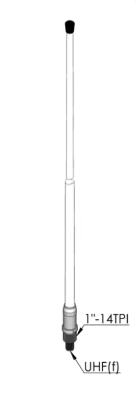 AC Antennas CX4-3 Marine and Land Based VHF Antenna