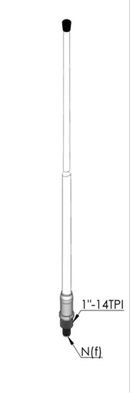 AC Antennas CX4-6 Marine and Land Based VHF Antenna