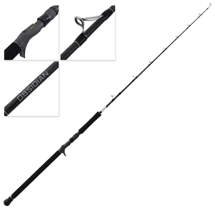 Accurate Obsidian Medium OH Jigging Rod 5ft 2in PE 3-6 1pc