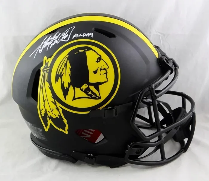 Adrian Peterson Signed Washington F/S Eclipse Authentic Helmet w/Insc – BA W