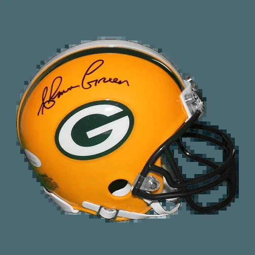 Ahman Green Autographed Green Bay Packers Football Mini Helmet (JSA)