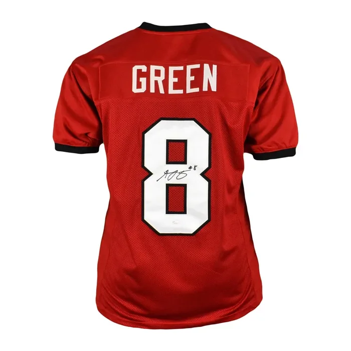 AJ Green Signed College-Edition Red Football Jersey (JSA)