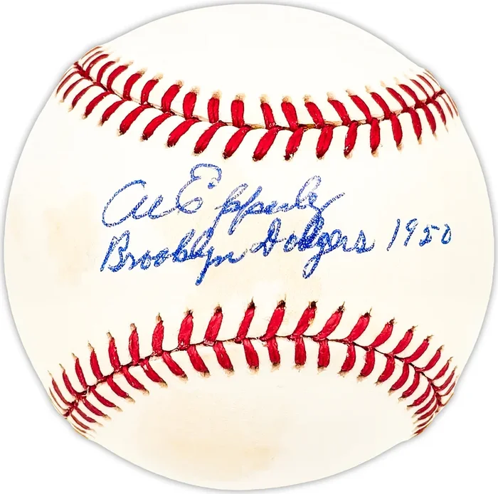 Al Epperly Autographed Official NL Baseball Brooklyn Dodgers “1950” Beckett BAS QR #BM25818