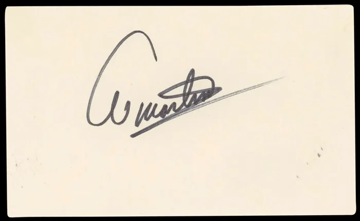 Al Martino Singer Authentic Signed 3×5 Index Card Autographed BAS #BN89397