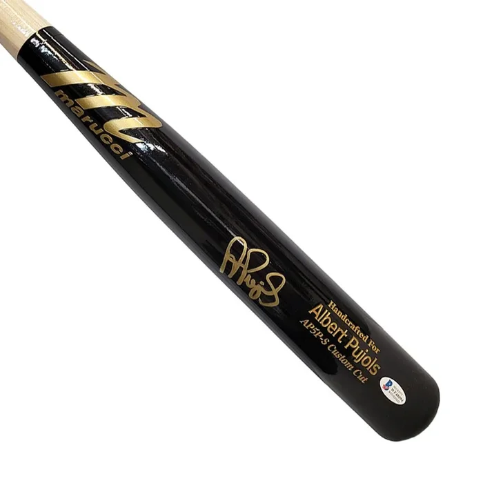 Albert Pujols Signed Custom Cut AP5P-S Game Model Marucci Baseball Bat (JSA)