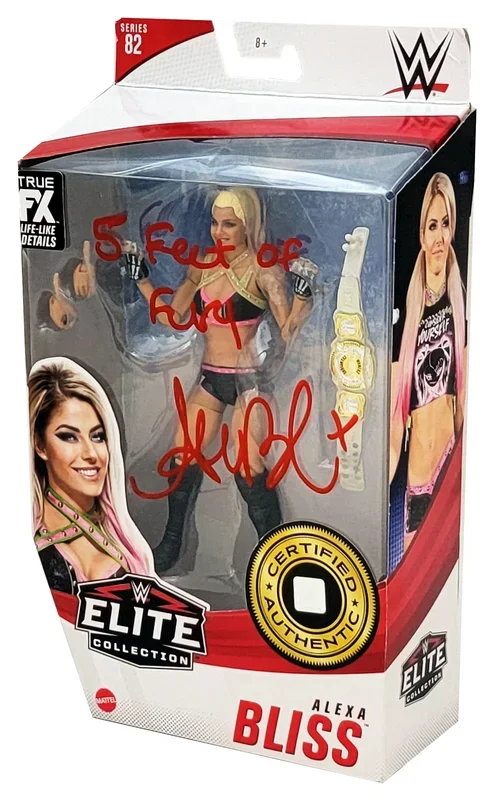 Alexa Bliss Autographed WWE Elite Collection #82 Action Figure “5 Feet Of Fury” Beckett BAS Witness Stock #208696