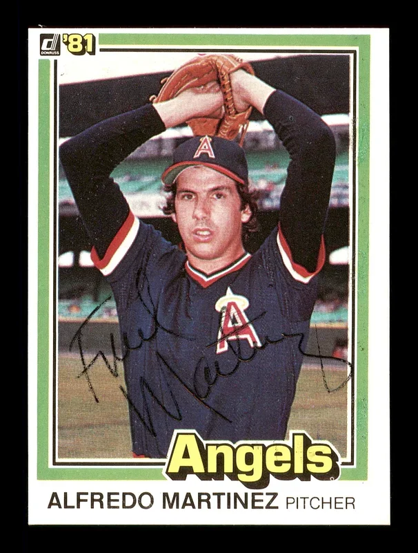 Alfredo “Fred” Martinez Autographed 1981 Donruss Card #172 California Angels SKU #166478