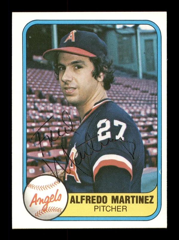 Alfredo “Fred” Martinez Autographed 1981 Fleer Card #288 California Angels SKU #166495