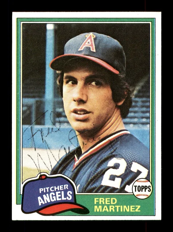 Alfredo “Fred” Martinez Autographed 1981 Topps Card #227 California Angels SKU #166585