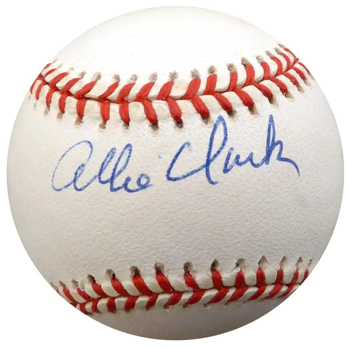 Allie Clark Autographed Official AL Baseball New York Yankees Beckett BAS #F26424