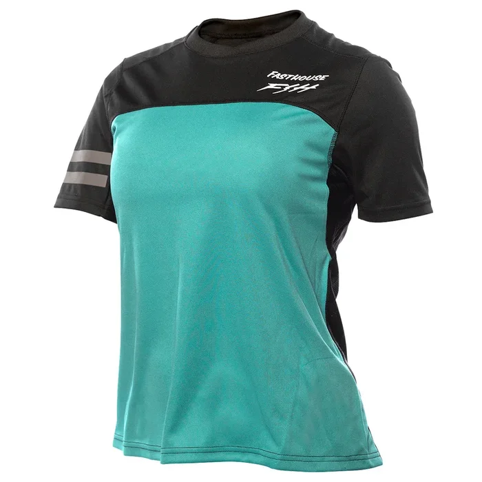 Alloy Sidewinder SS Women’s Jersey – Black/Teal