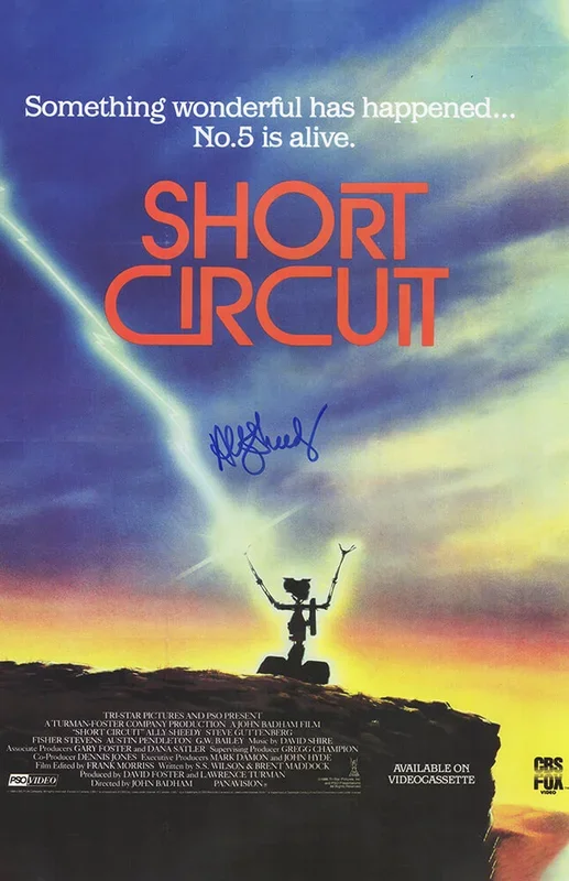 Ally Sheedy Signed Short Circuit 11×17 Movie Poster