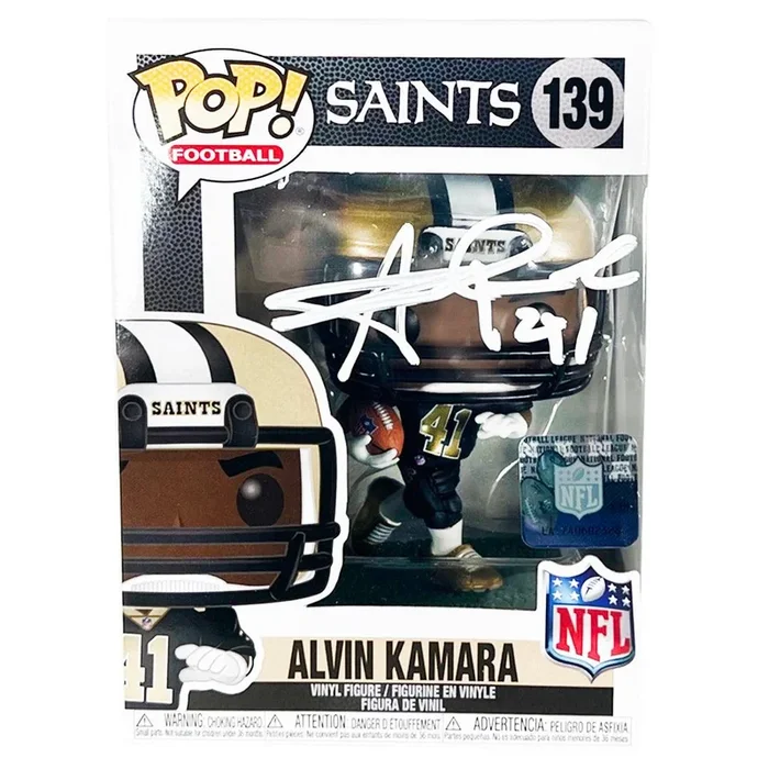 Alvin Kamara New Orleans Saints Signed Funko POP Vinyl Figure (Beckett)