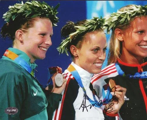 Amanda Beard Autographed 8×10 Photo Team USA PSA/DNA #J76925