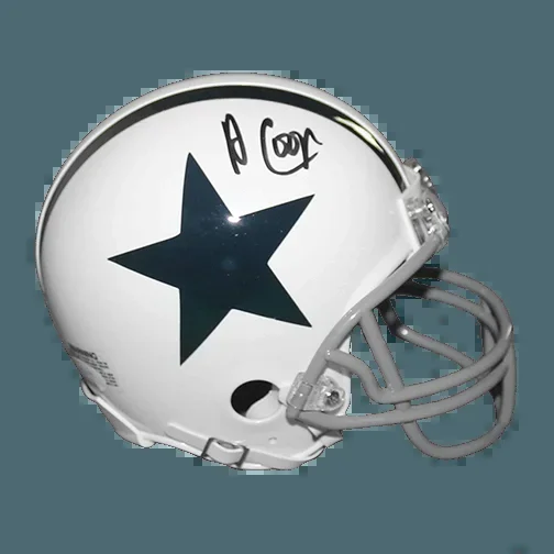 Amari Cooper Dallas Cowboys White Mini Helmet (JSA)