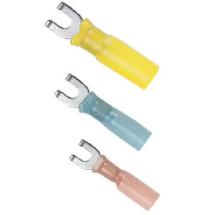 Ancor 16-14G 8 Spade Heat Shrink Connector Blue 100PC