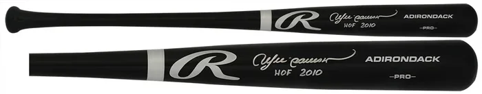 Andre Dawson Signed Rawlings Pro Black Baseball Bat w/HOF 2010