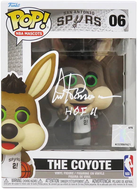 Artis Gilmore Signed San Antonio Spurs The Coyote Mascot Funko Pop #6 w/HOF’11