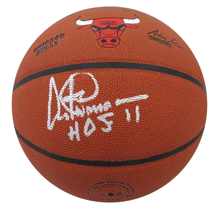 Artis Gilmore Signed Wilson Chicago Bulls Logo NBA Basketball w/HOF’11