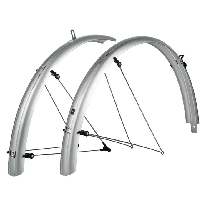 B55 Bluemels Full Coverage Fender Set – 55mm 700 x 38-47 Silver
