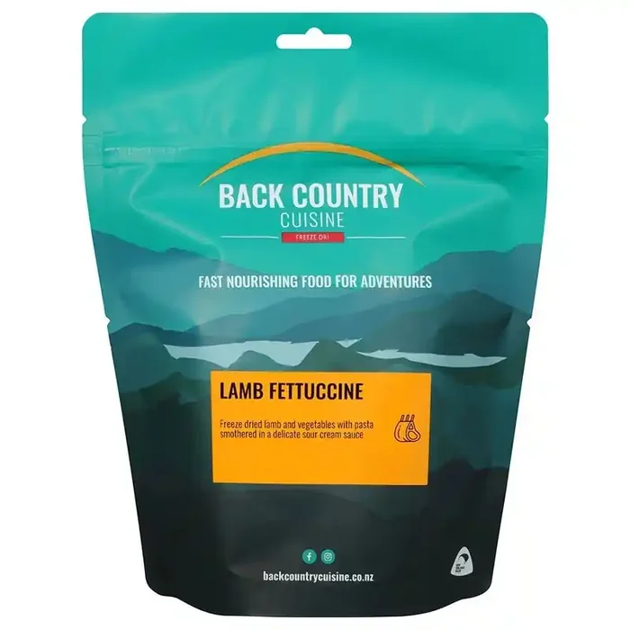 Back Country Cuisine Freeze Dried Meal Lamb Fettuccine